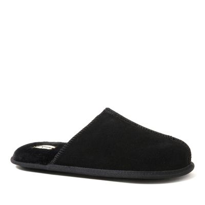 Dearfoams Men's Bradford Genuine Suede Closed Toe Scuff Slippers