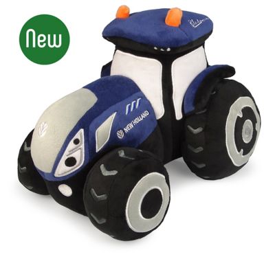 UH Kids Blue Power New Holland T7 Tractor Soft Plush Toy, UHK1155