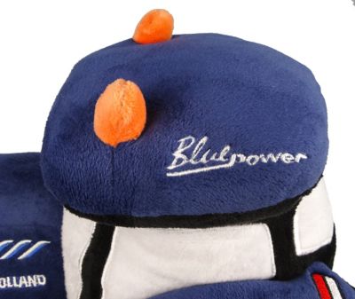 Image showing  Blue Power New Holland T7 Tractor Soft Plush Toy