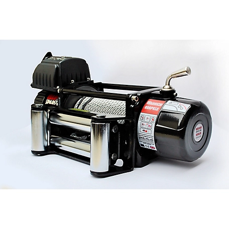 DK2 8,000 lb. Capacity Warrior Spartan Electric Powered Planetary Gear Winch with Steel Cable, 12V 4.6 HP