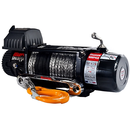 DK2 8,000 lb. Capacity Warrior Spartan Electric Planetary Gear Winch with ARMORTEK Synthetic Rope, 12V 4.6HP
