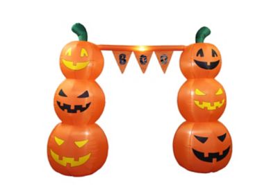 A Holiday Company Inflatable Pumpkin Banner Archway