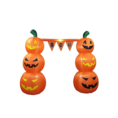 A Holiday Company Inflatable Pumpkin Banner Archway