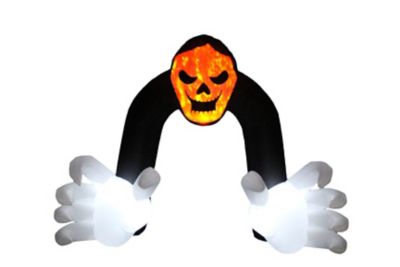 A Holiday Company Inflatable Skeleton Halloween Arch