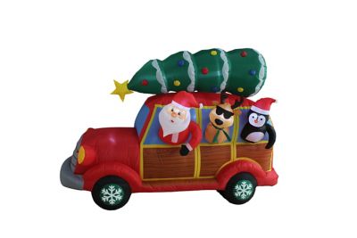 A Holiday Company Santa's Christmas Woody Van
