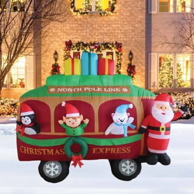 Image showing  Christmas Caboose Inflatable