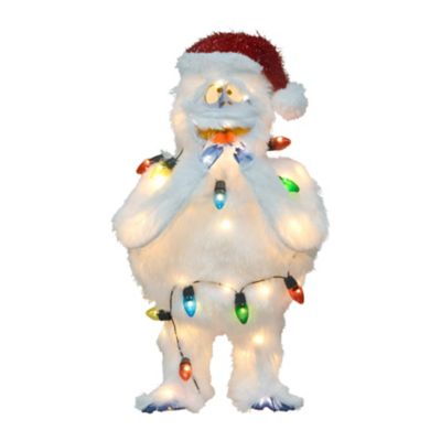 ProductWorks 15.2 in. Pre-Lit LED 3-D Bumble with Light Strand Christmas Decoration