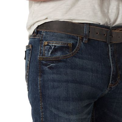 Image showing  Men's Slim Fit Mid-Rise Retro Straight Leg Jeans