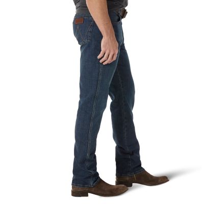 Image showing 2 th Wrangler Men's Slim Fit Mid-Rise Retro Straight Leg Jeans