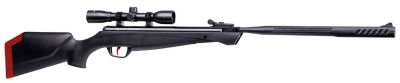 Crosman .177Cal Nitro Piston Powered, Break Barrel Air Rifle with 4 x 32 Scope, Red Accents