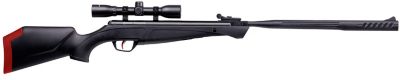 Image showing  .177 Caliber Nitro Piston-Powered Break Barrel Air Rifle with 4x32 Scope, Red Accents