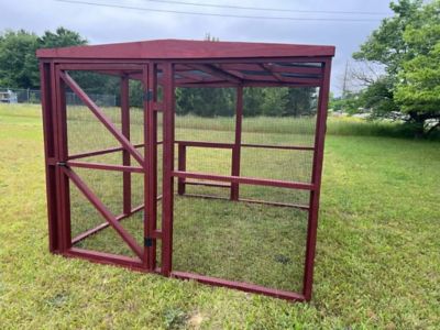 OverEZ 16 ft. Wooden Chicken Run, 30 Chicken Capacity