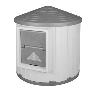 Image showing 6 th Dog Palace Premium Insulated Outdoor Plastic Dog House with Calming Bed, CB-52DB