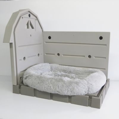 Image showing  Premium Insulated Outdoor Plastic Dog House with Calming Bed