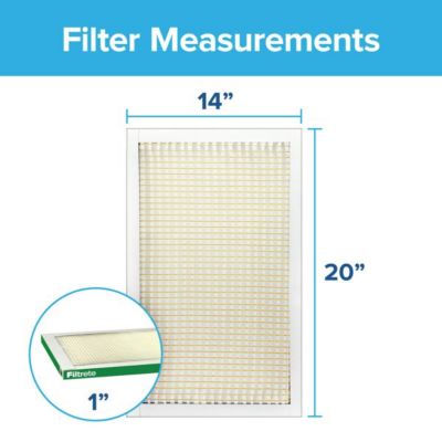 Image showing  MPR 700 Dust, Pollen & Pet Dander Reduction Air Filter, 14 in. x 20 in. x 1 in.