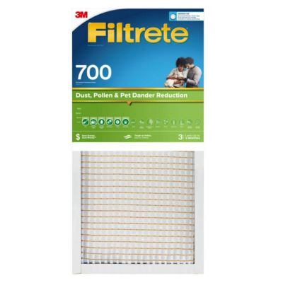 Filtrete MPR 700 Dust, Pollen & Pet Dander Reduction Air Filter, 14 in. x 25 in. x 1 in., 7100288924