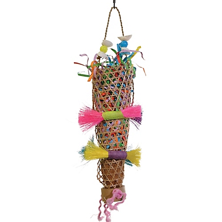 Prevue Pet Products Forage & Engage Tropical Teasers Confetti Kazoo Bird Toy 62513