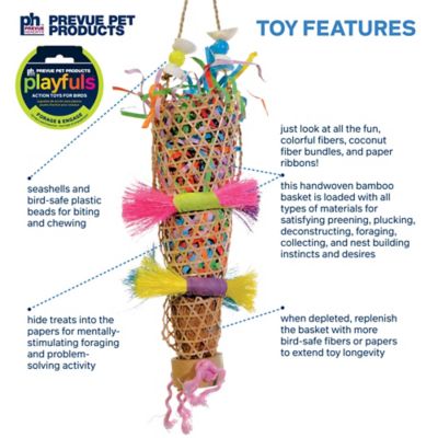 Image showing  Forage and Engage Tropical Teasers Confetti Kazoo Bird Toy