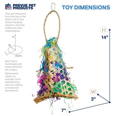 Image showing  Prevue Hendryx Forage and Engage Calypso Creations Fiesta Handbag Bird Toy