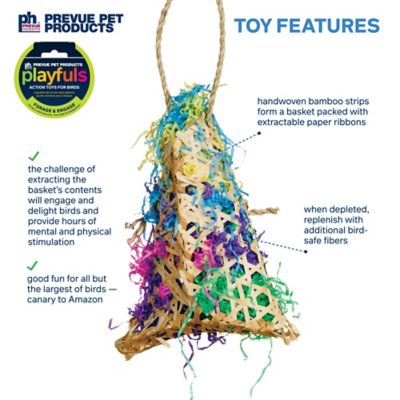 Image showing  Prevue Hendryx Forage and Engage Calypso Creations Fiesta Handbag Bird Toy
