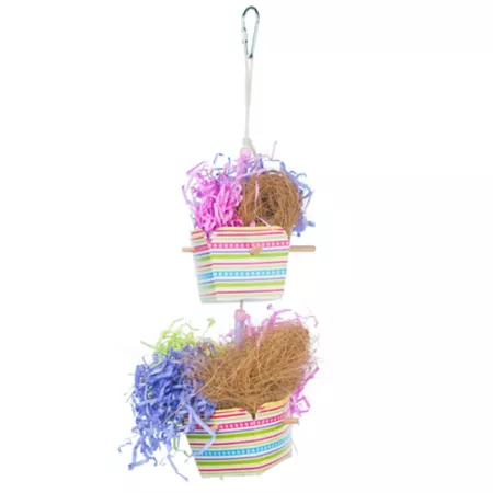 Prevue Pet Products Bounty Bird Toy Forage and Engagement Baskets Pet Bird Toys