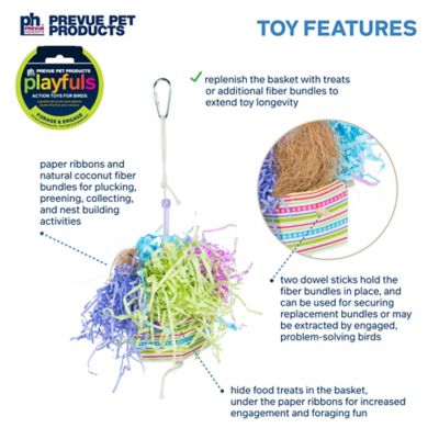 Image showing  Forage and Engage Basket Banquet Bird Toy