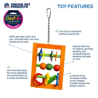 Image showing  Physical and Mental Bodacious Bites Abacus Bird Toy