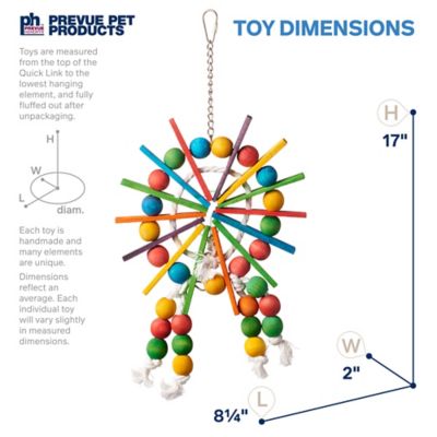 Image showing 1 th Prevue Pet Products Physical and Mental Bodacious Bites Ferris Wheel Bird Toy