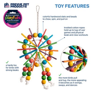 Image showing 2 th Prevue Pet Products Physical and Mental Bodacious Bites Ferris Wheel Bird Toy