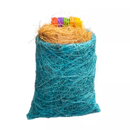 Prevue Pet Products Forage and Engage Tear-Riffic Coconut Fiber Bird Wood Stix Grab Bag Bird Toy Pet Bird Toys