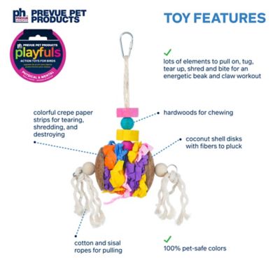 Image showing  Physical and Mental Accordian Crinkle Bird Toy