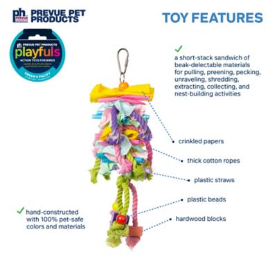 Image showing  Preen and Pacify Calypso Creations Short Stack Bird Toy