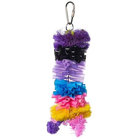 Prevue Pet Products Preen & Pacify Calypso Creations Straw Stacker Bird Toy 62634