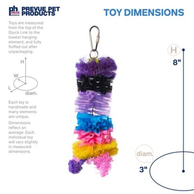 Image showing  Preen and Pacify Calypso Creations Straw Stacker Bird Toy
