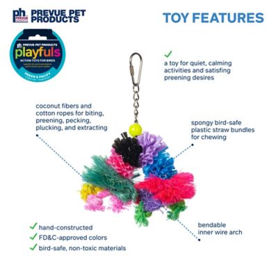 Image showing  Preen and Pacify Calypso Creations Over the Rainbow Bird Toy