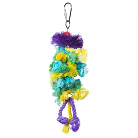 Prevue Pet Products Preen and Pacify Calypso Creations Braided Bird Toy Pet Bird Toys