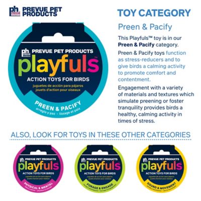 Image showing  Preen and Pacify Calypso Creations Braided Bunch Bird Toy