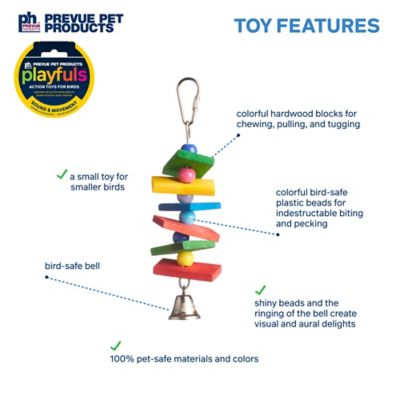 Image showing  Sound and Movement Bodacious Bites Ding Bird Toy