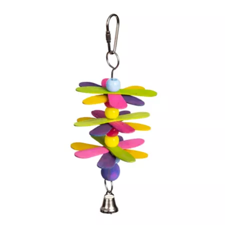 Prevue Pet Products Prevue Hendryx Staxs Flower Power Sound and Motion Stick Bird Toy Pet Bird Toys