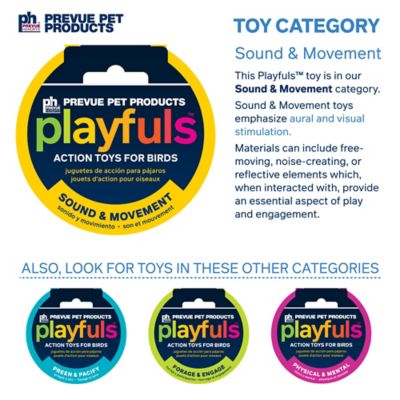 Image showing  Prevue Hendryx Sound and Movement Stick Staxs Flower Power Bird Toy