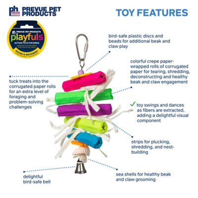Image showing  Sound and Movement Pixie Sticks Bird Toy