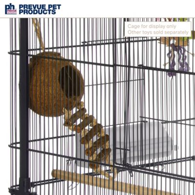 Image showing 8 th Prevue Pet Products Prevue Hendryx Naturals Forage and Engage Coco Hideaway with Ladder Bird Toy