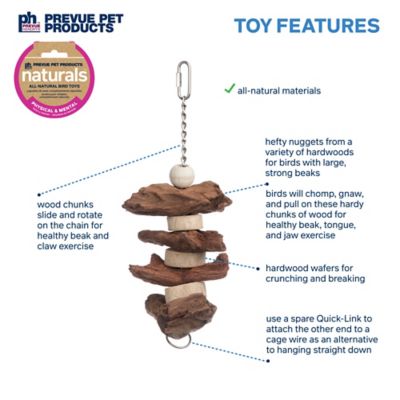 Image showing  Naturals Physical and Mental Brownie Snack Bird Toy