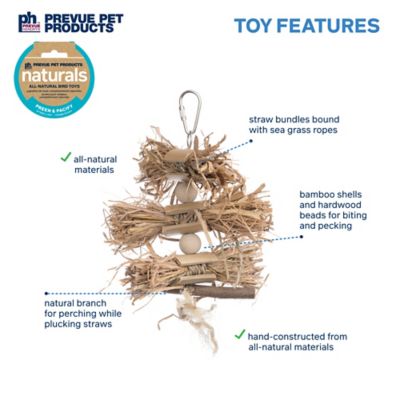 Image showing  Naturals Preen and Pacify Woodland Harvest Bird Toy