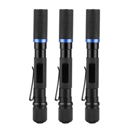 JobSmart Aluminum LED Pen Lights 120 Lumens 3-Pack Flashlights