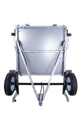 Image showing 8 th DK2 1,450 lb Capacity 4 ft. x 8 ft. Single Axle Galvanized Folding Multi-Use Utility Trailer & Assembly Kit- MFT4X8G