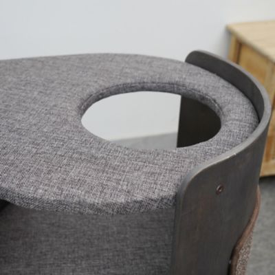 Image showing  40 in. Cullen Mid-Century Curved Cat Tower