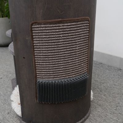 Image showing  40 in. Cullen Mid-Century Curved Cat Tower