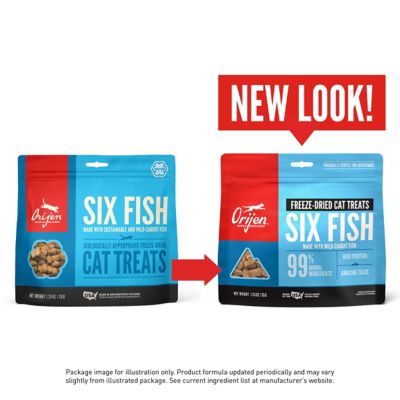 Image showing 5 th ORIJEN Six Fish Freeze-Dried Cat Treats, 1.25 oz.