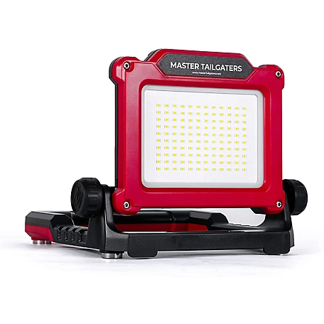 Master Tailgaters Flud Magnetic LED Flood Light, 3 Brightness Settings for Black & Decker, Stanley 18V-20V Batteries, ML-FBDPS03